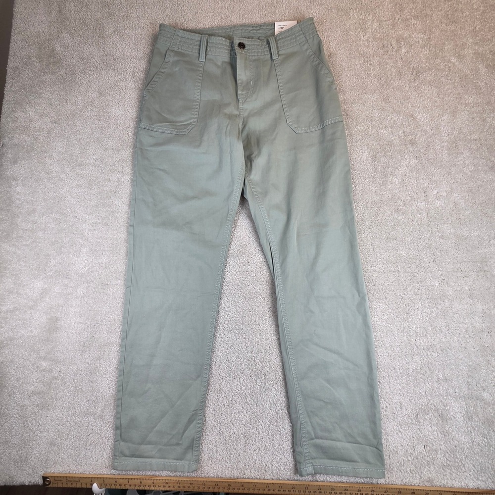 Prana Sancho Boyfriend Pant Saltwater Green Mid Rise Straight Size 4 NWT